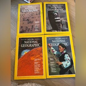 Vintage National Geographic Magazine Set